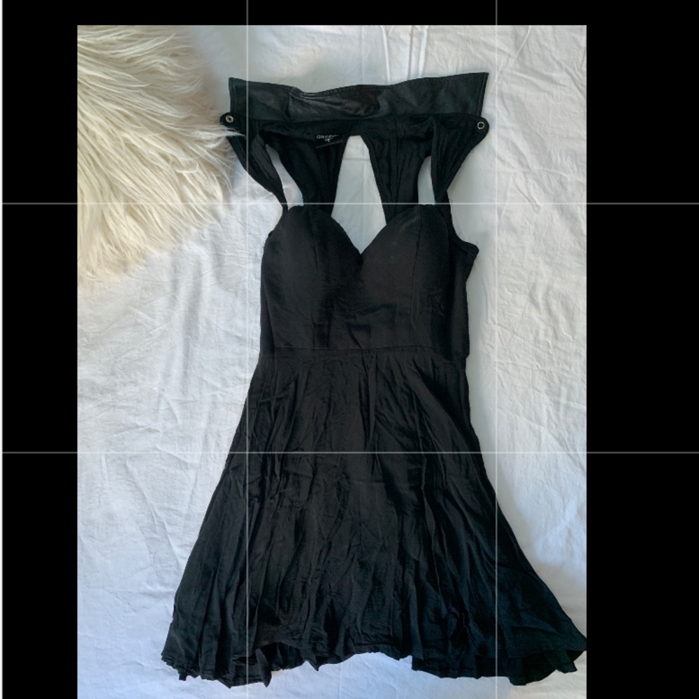 LF Stores Original Sin Dress with Leather Collar